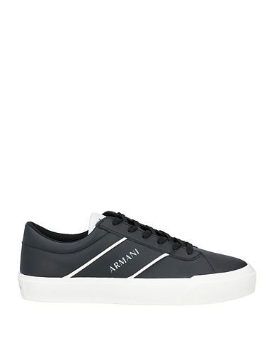 ARMANI EXCHANGE Sneakers Black 100% Polyester, Polyurethane coated