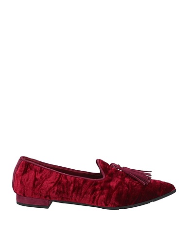 THERESA Loafers Burgundy Textile fibers