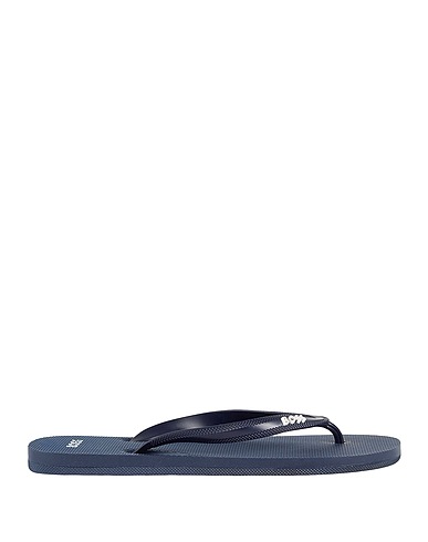 BOSS Flip flops Navy blue Rubber