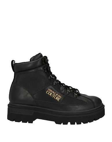 VERSACE JEANS COUTURE Ankle boot Black Textile fibers