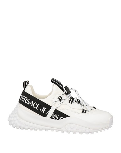 VERSACE JEANS COUTURE Sneakers White Textile fibers, Synthetisches Material