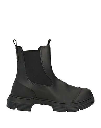 GANNI Ankle boot Black Textile fibres