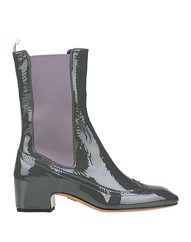 THOM BROWNE Ankle boot Lead Calfskin, Textile fibres