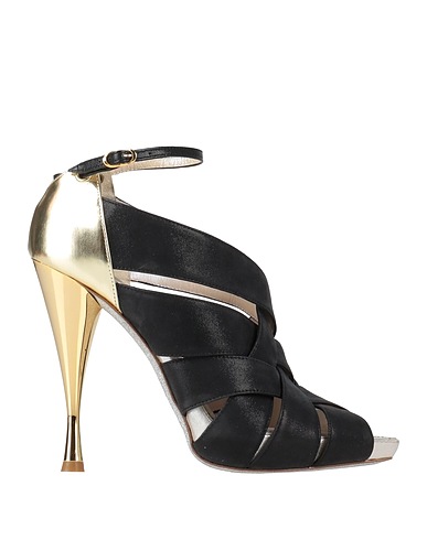 RENE' CAOVILLA Sandals Black Leather