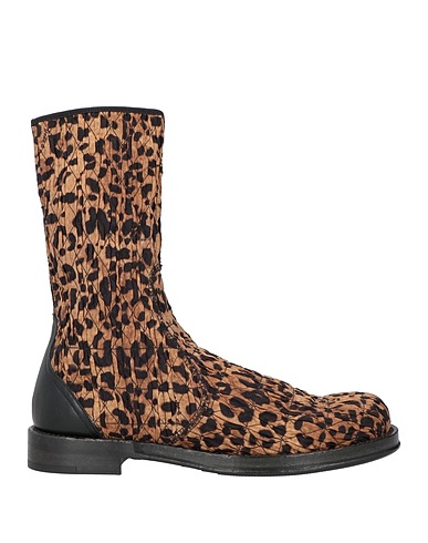 DOLCE&GABBANA Ankle boot Brown Textile fibers