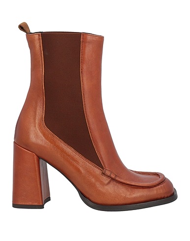 ZINDA Ankle boot Tan Leather