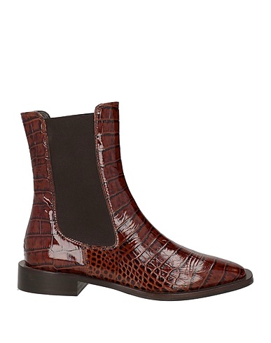 ZINDA Ankle boot Brown Leather