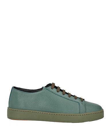 SANTONI Sneakers VERDE SCURO Leather