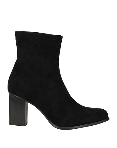 MISS ELASTIC Ankle boot Black Textile fibres