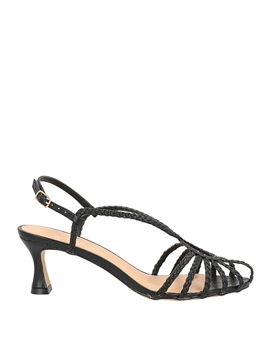 MISS UNIQUE Sandals Black Leather