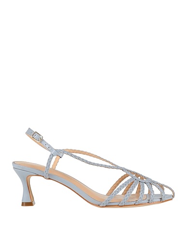 MISS UNIQUE Sandals Sky blue Leather