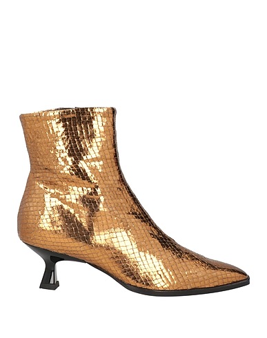 ZINDA Ankle boot Bronze Leather