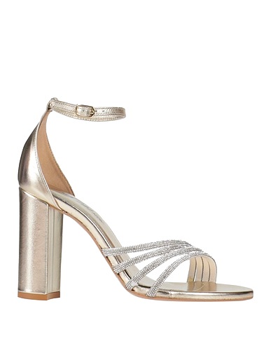 PAOLO MATTEI Sandals Platinum Leather