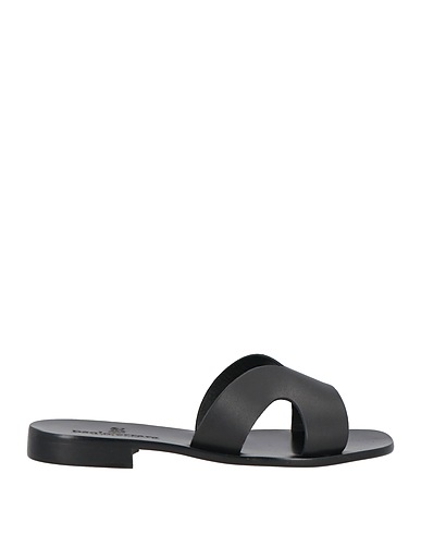 PAOLO FERRARA Sandals Black Cowhide