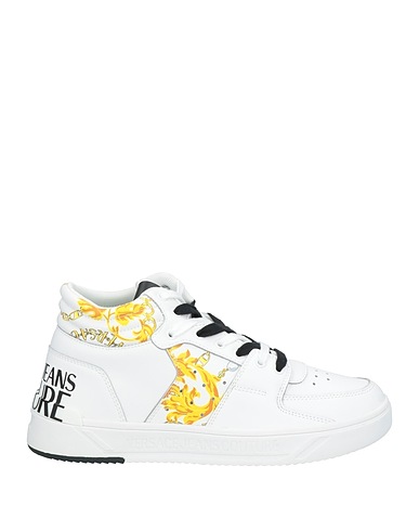 VERSACE JEANS COUTURE Sneakers White Leather, Synthetisches Material