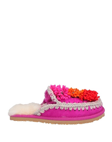 MOU Mules and clogs Fuchsia Textile fibres, Leather