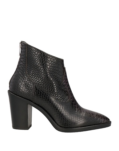 JANET & JANET Stiefelette Dunkelbraun Leder