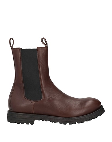 OFFICINE CREATIVE ITALIA Ankle boot Dark brown Leather