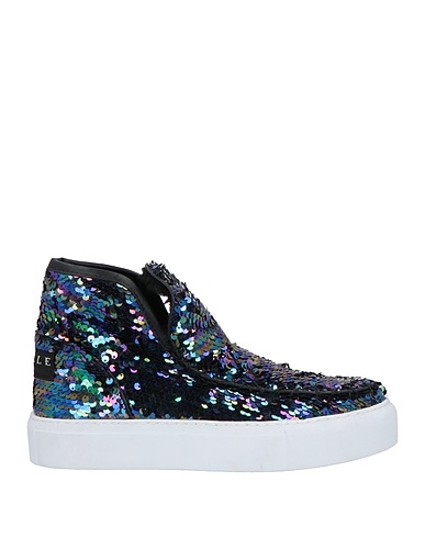 GAëLLE Paris Stiefelette Blau Gewebefasern