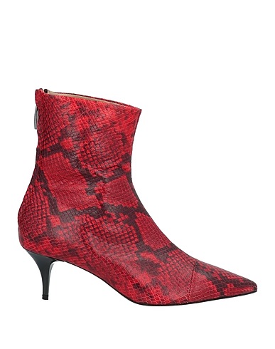 AMEN Stivaletti Rosso Pelle