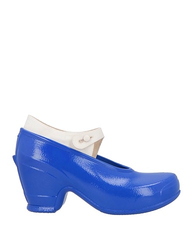 MAISON MARGIELA Pump Bright blue Rubber, Textile fibers