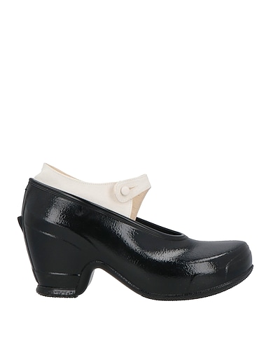 MAISON MARGIELA Pump Black Rubber, Textile fibers