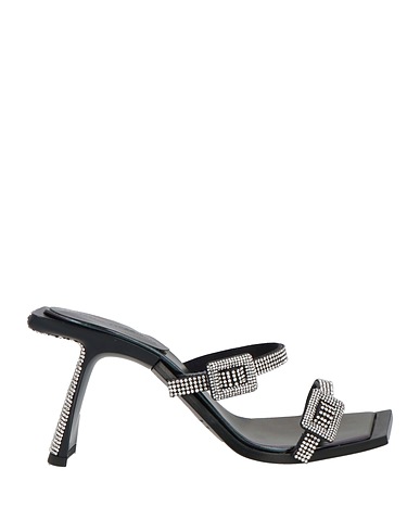 BENEDETTA BRUZZICHES Sandals Black Textile fibers