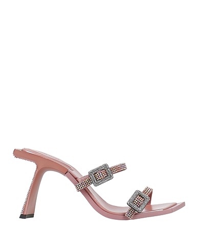 BENEDETTA BRUZZICHES Sandals Pink Textile fibres