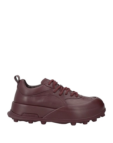 JIL SANDER Sneakers Burgundy Calfskin