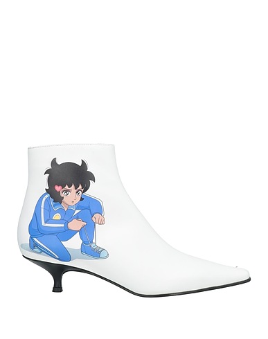 JW ANDERSON Stiefelette Weiß Gewebefasern