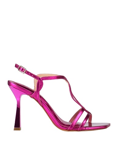 EMMENNE by MARTINA NANNI Sandals Fuchsia Leather