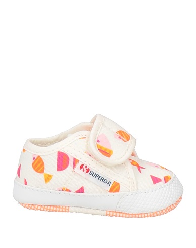 SUPERGA Schuhe für Neugeborene 4006 BABY STRAP CANDY FISH
 Weiß Gewebefasern