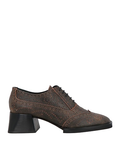 POESIE VENEZIANE Laced shoes Dark brown Leather