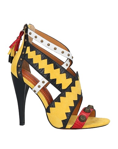 BLONDE AMBITION Sandalen Ringelblume Leder