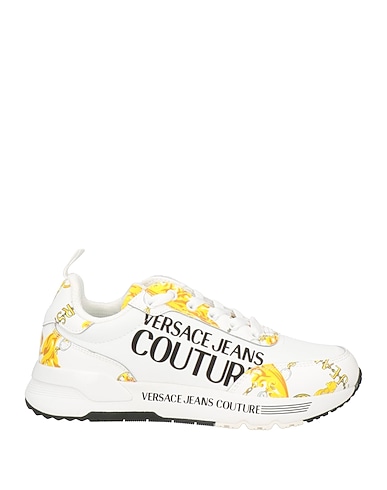 VERSACE JEANS COUTURE Sneakers Weiß Leder, Baumwolle, Nylon