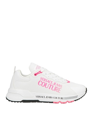 VERSACE JEANS COUTURE Sneakers Bianco Fibre tessili, Materiale sintetico