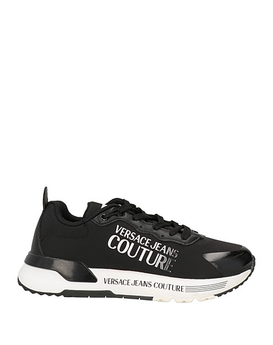 VERSACE JEANS COUTURE Sneakers Black Textile fibres, Synthetisches Material