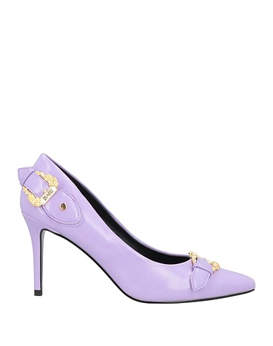 VERSACE JEANS COUTURE Décolleté Lilla Poliuretano