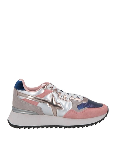 W6YZ Sneakers Grey Textile fibres, Leather