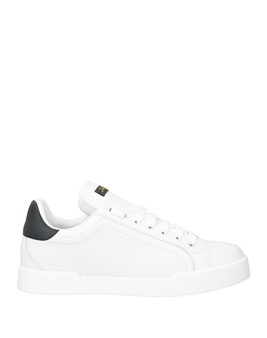 DOLCE&GABBANA Sneakers White 60% Polyester, 40% Calfskin