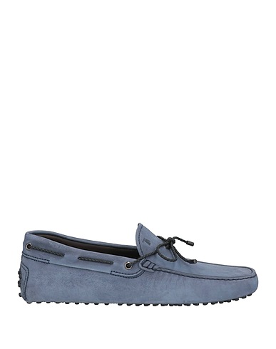 TOD'S Mokassins Taubenblau Leder