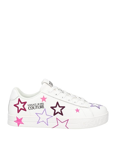 VERSACE JEANS COUTURE Sneakers White Leather, Polyurethane
