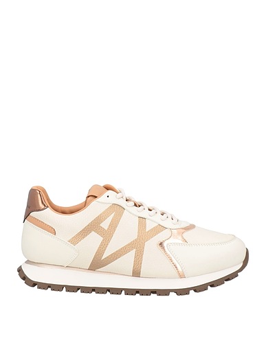 ARMANI EXCHANGE Sneakers Off white 100% Polyester, Polyurethane