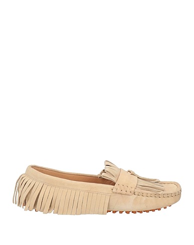 HADEL Loafers Ivory Textile fibers