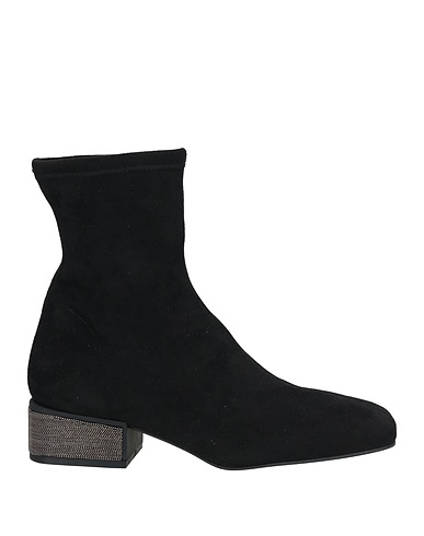 MISS ELASTIC Ankle boot Black Textile fibres