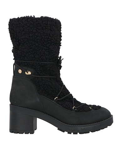 LOVE MOSCHINO Ankle boot Black Textile fibers, Leather
