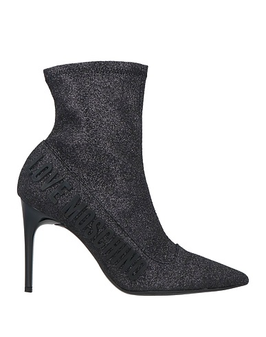 LOVE MOSCHINO Ankle boot Black Textile fibers