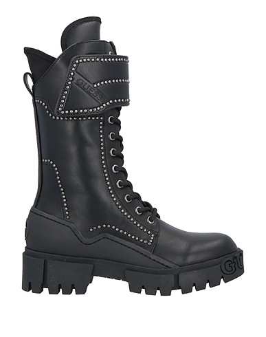 GUESS Ankle boot Black Textile fibres