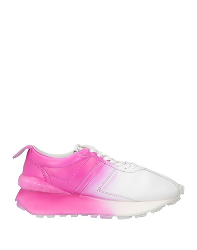LANVIN Sneakers Mauve Leather, Textile fibers