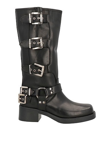 GISÉL MOIRÉ Boots Black Leather